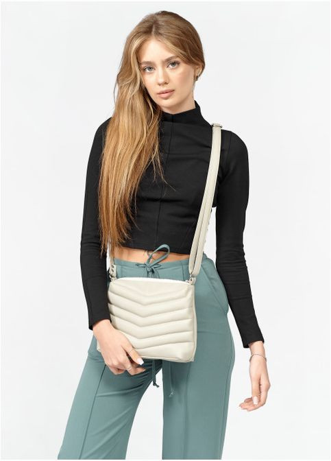 Сумка Кросбоди Rose MRN серый шелк (R-94180030-VS) Sambag (302450107)