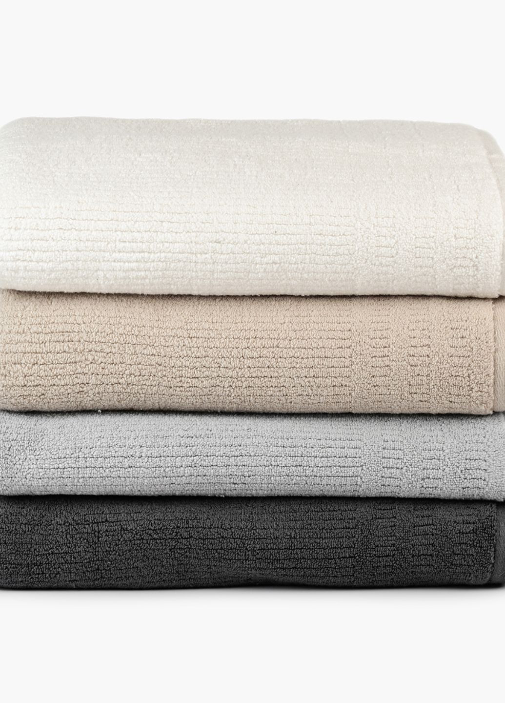 Рушник "Хвиля" 70х140 см MVM однотонний кремовий