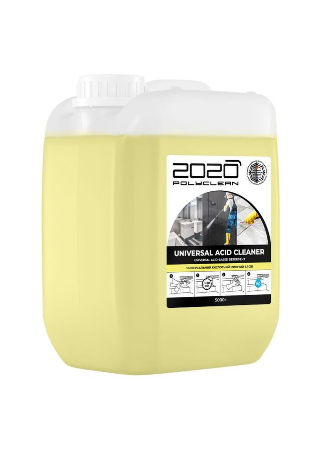 Универсальное кислотное моющее средство "Universal acid cleaner" (5 кг) 2020 Polyclean MIC (322302266)
