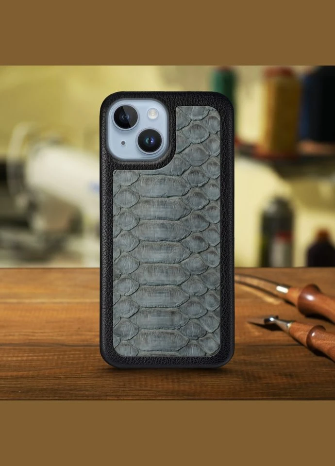 Кожаная накладка ExBacker Python Scales для Apple iPhone 14 (78262) Stenk (336212114)