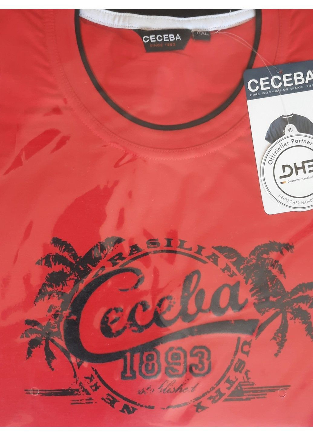 Красная футболка мужская espirito 30187-5609 Ceceba