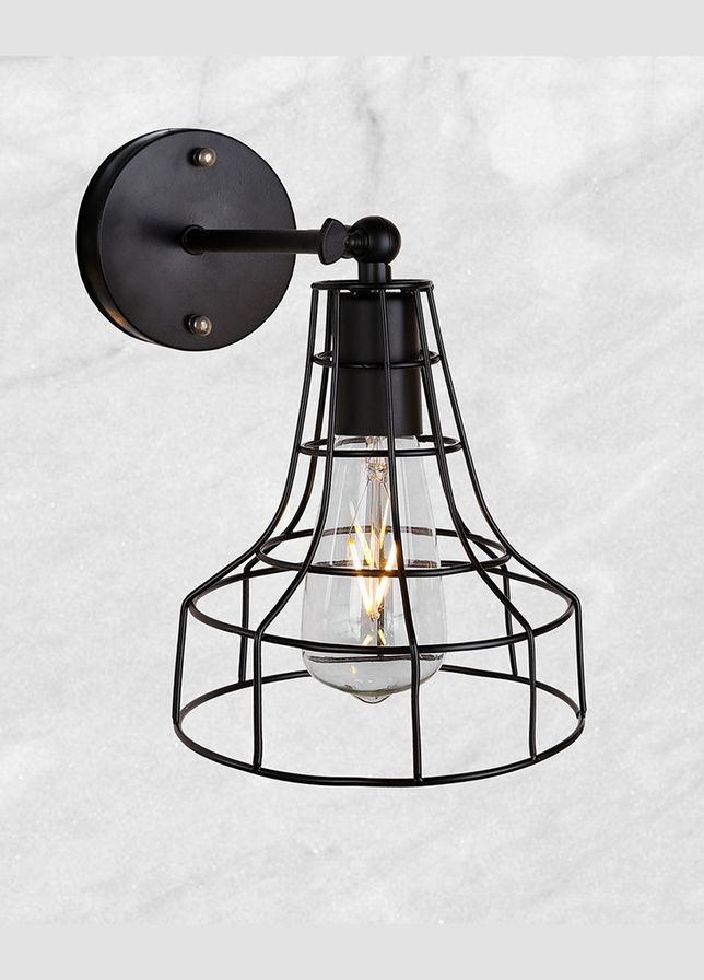 Бра лофт с фигурным плафоном (07-W108-1 BK) No Brand (370071300)