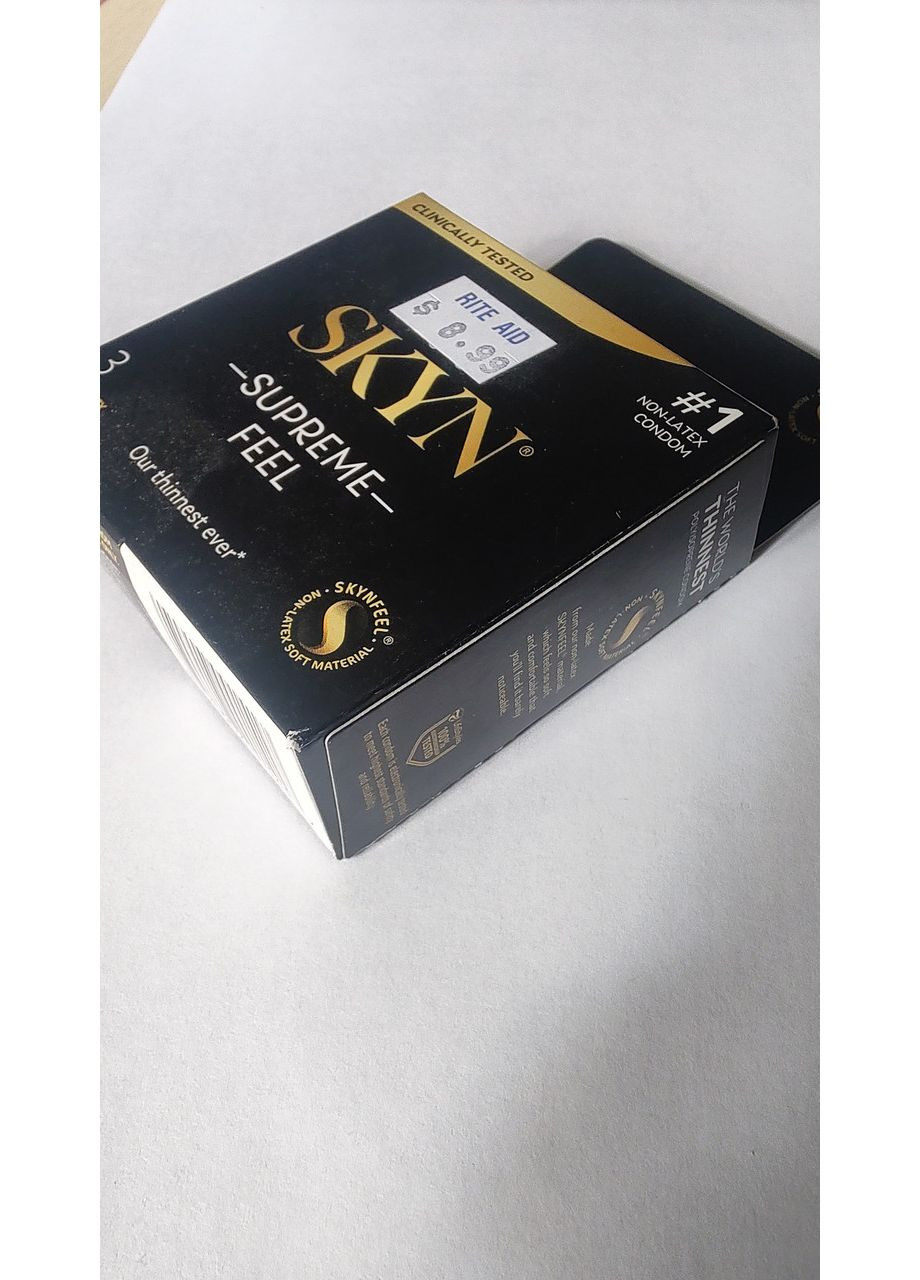 Презервативы Supreme Feel 3 шт – самые тонкие в мире презервативы из полиизопрена SKYN (362671513)