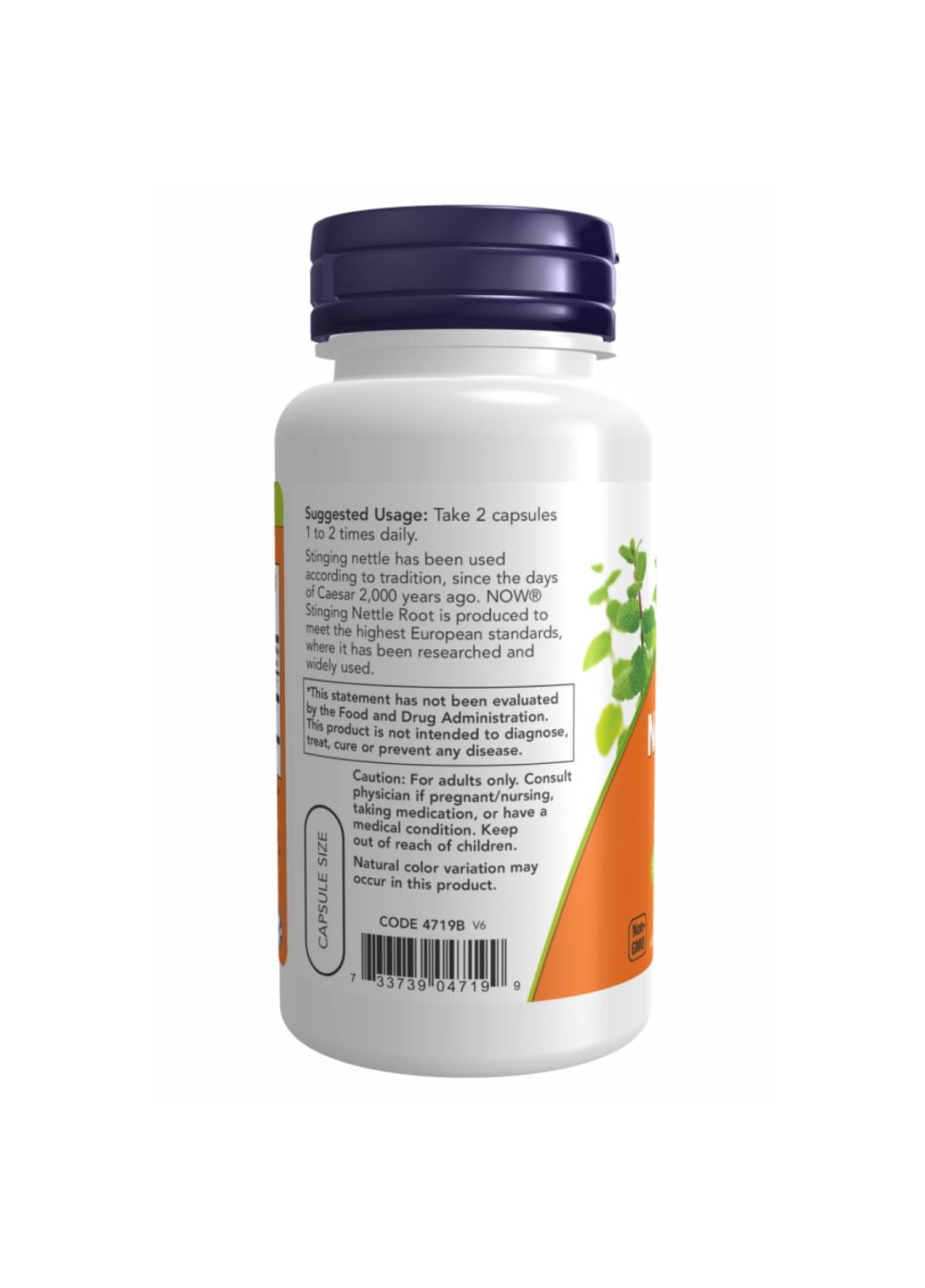 Добавка Nettle Root Extract 250mg - 90 vcaps Now Foods (280899577)