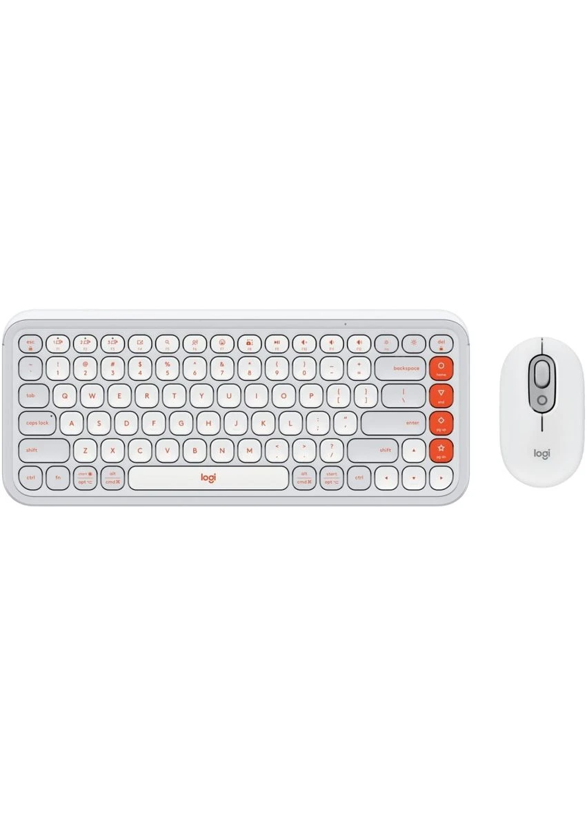 Комплект (клавиатура, мышь) беспроводной Pop Icon Combo Off White (920-013141), Bluetooth Logitech (354739887)