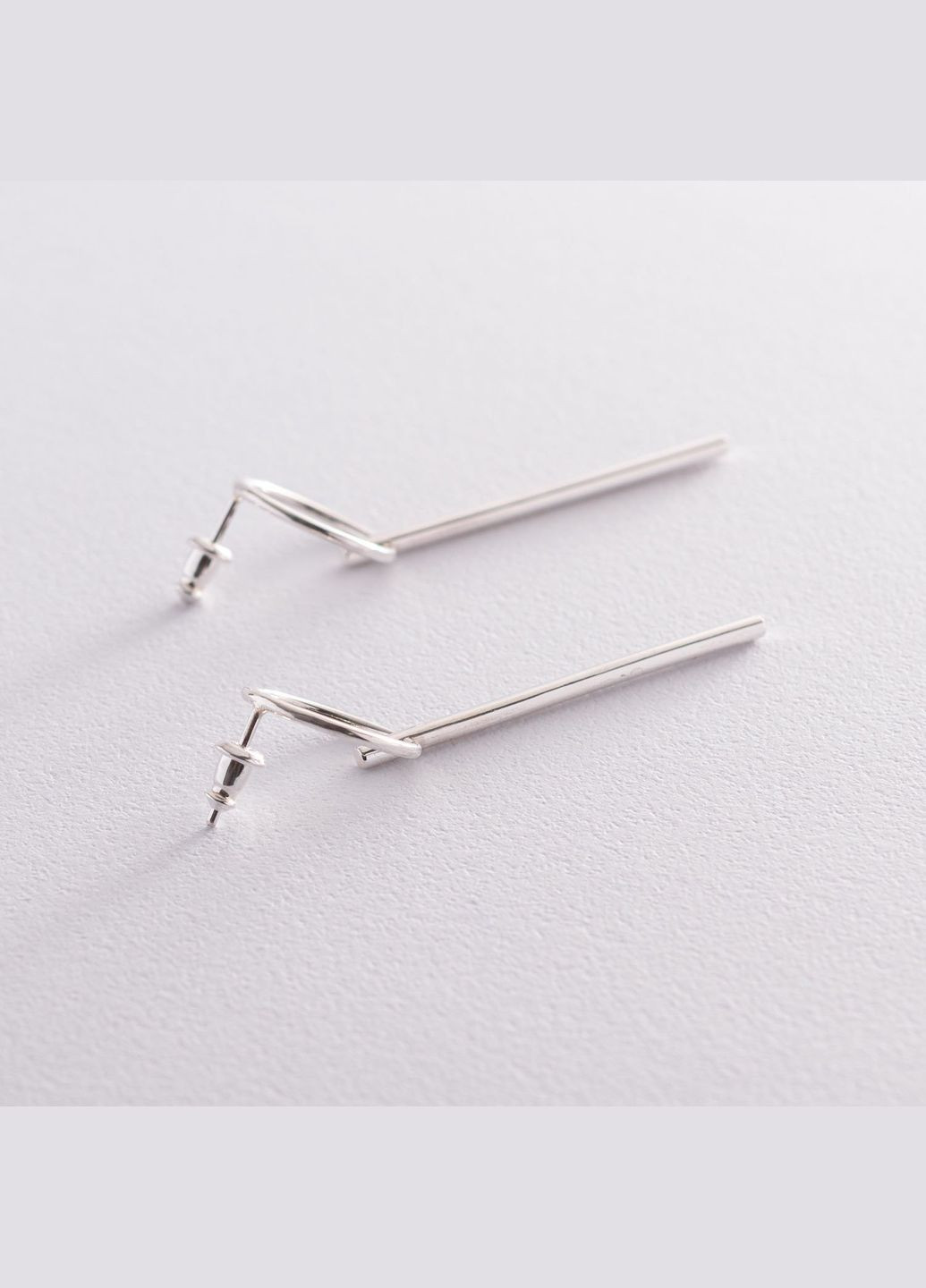 Срібні сережки - пусети Геометрія 122995 Oniks (264023963)