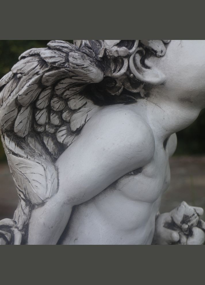 Садова фігура Ангел хлопчик полігіпс 50х23х23 см (ПОЛІ047 ) Гранд Презент (297464052)