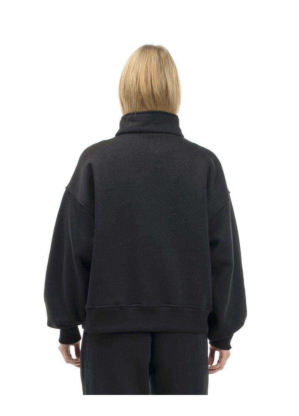 Черный свитшот женский на молнии Taboo clothing company (320830852)