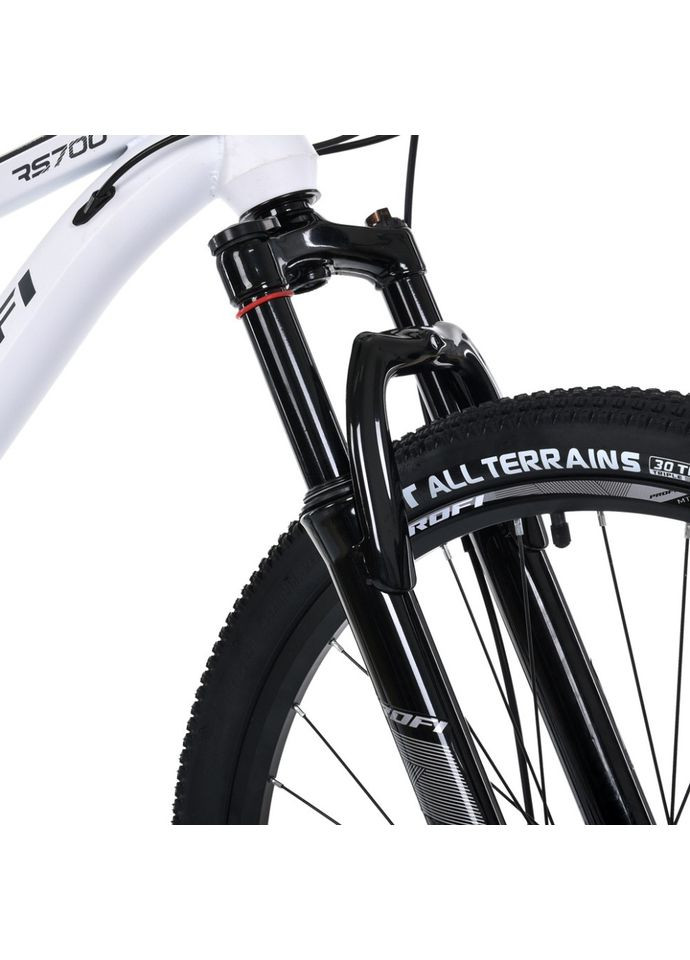 Велосипед SKD75 MTB 26 дюймів сталева рама 16 для дітей віком від 10 років білий гірський велосипед PROF1 (368755839)