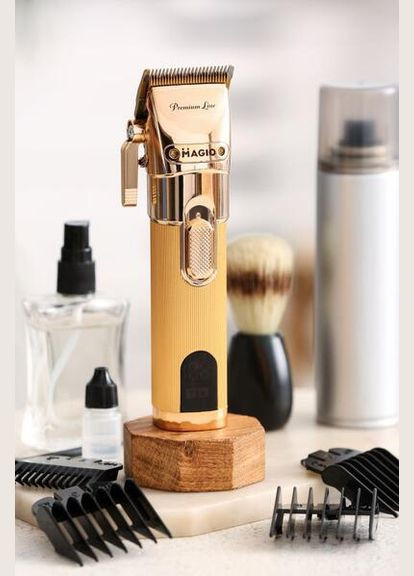 Машинка для стрижки МG-587 5Вт/акумул.Lithium/леза з титановим покриттям/4 нас/2 швидк. Magio (324621294)