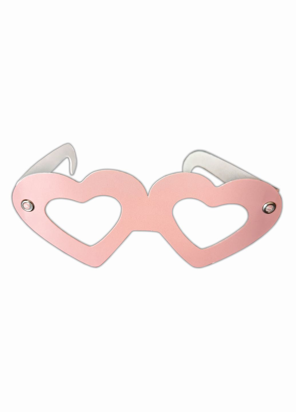 Окуляри картонні Серце пудрові 6шт KOZA Style (322167871)