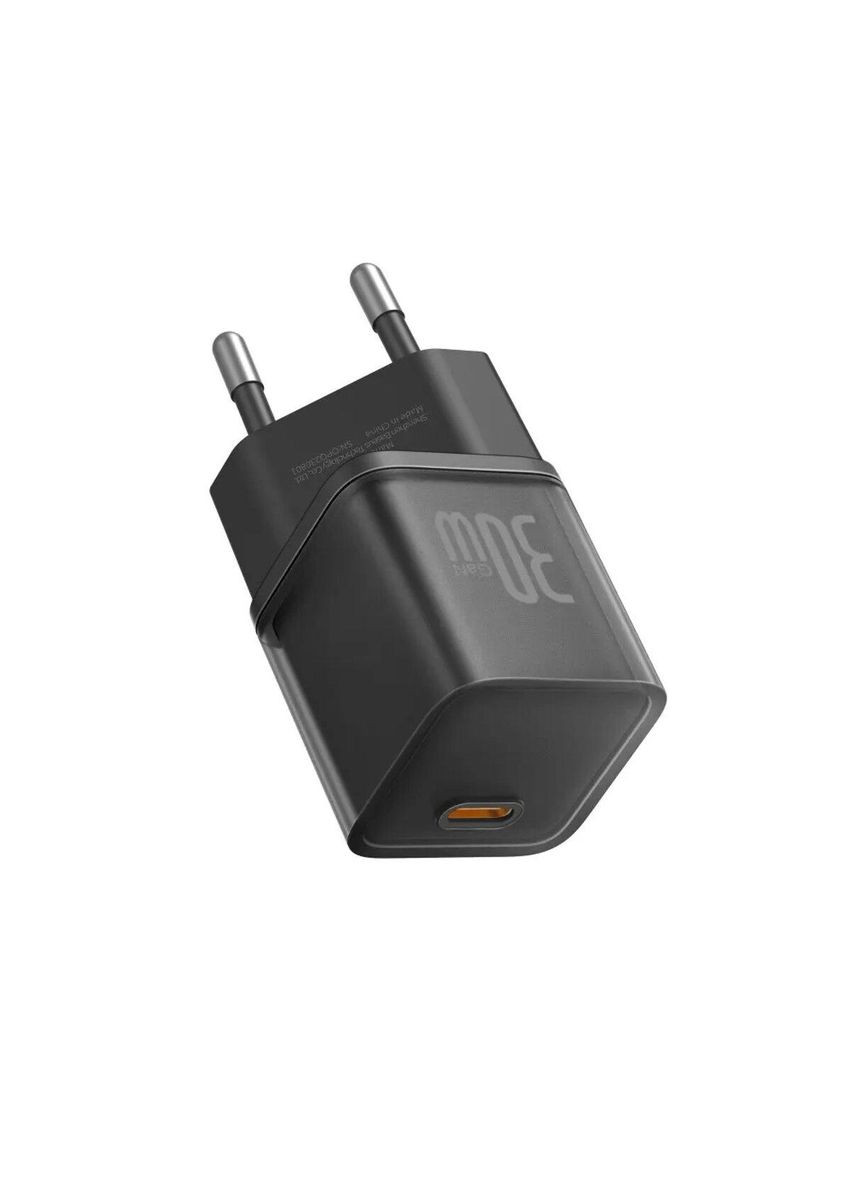 Мережевий зарядний пристрій GaN5S Fast Charger 1C 30W EU Cluster Black Baseus (322222804)