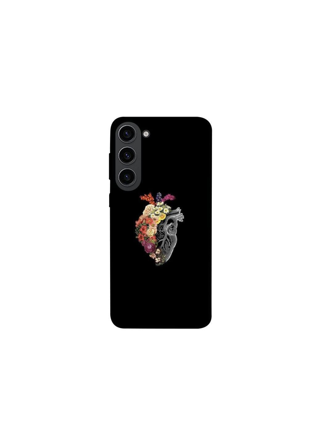 Чохол на Samsung Galaxy S23 Heart with flowers Frontalka (362034661)