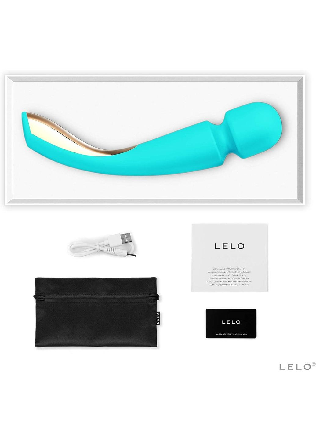 Вибромассор Smart Wand 2 Large Aqua MULTISHOP Lelo (341303898)