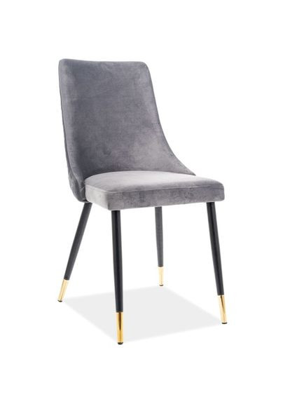 Крісло Piano Velvet Сірий / Чорний PIANOVCSZ Signal (372178683)