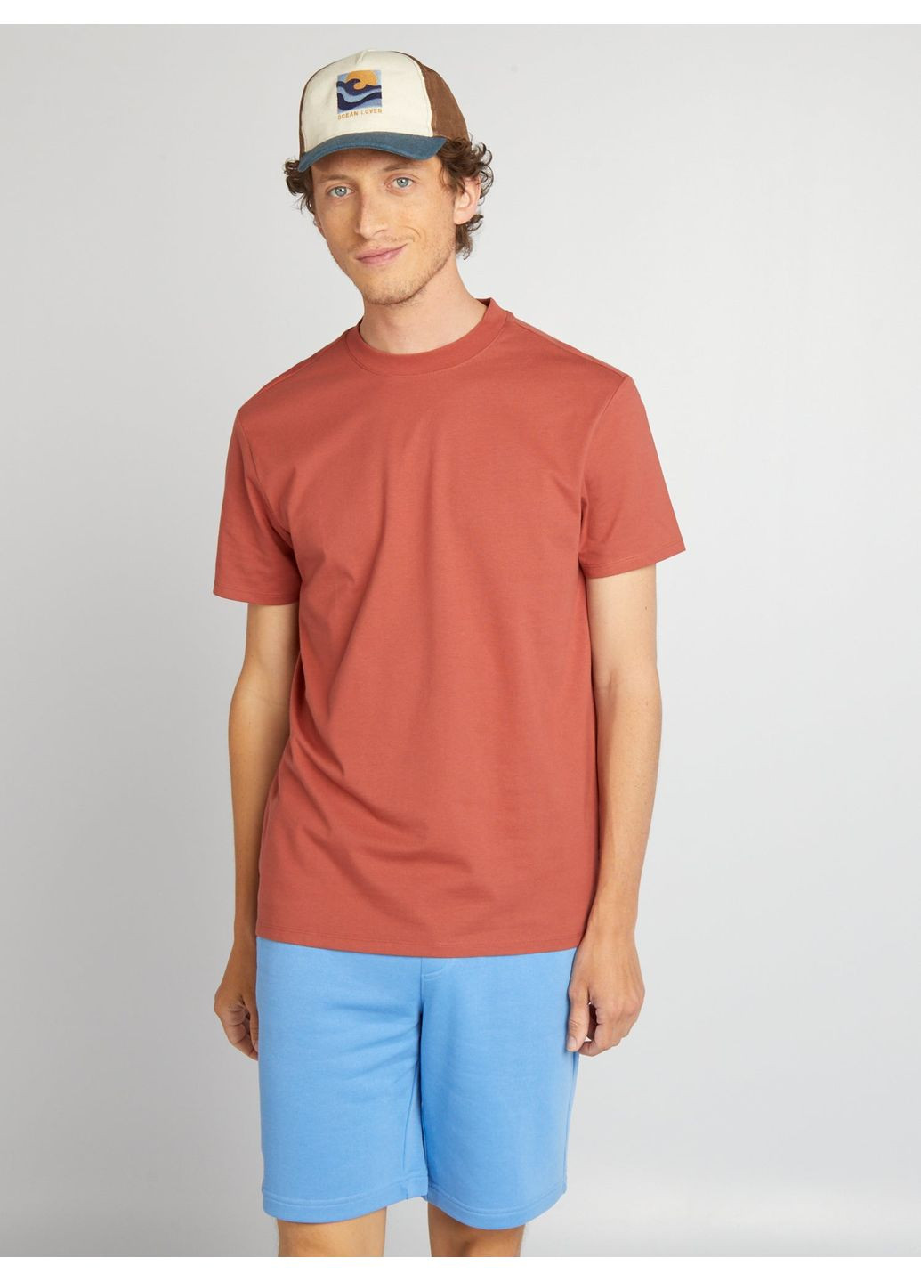 Терракотовая футболка basic,терракотовый, Kiabi