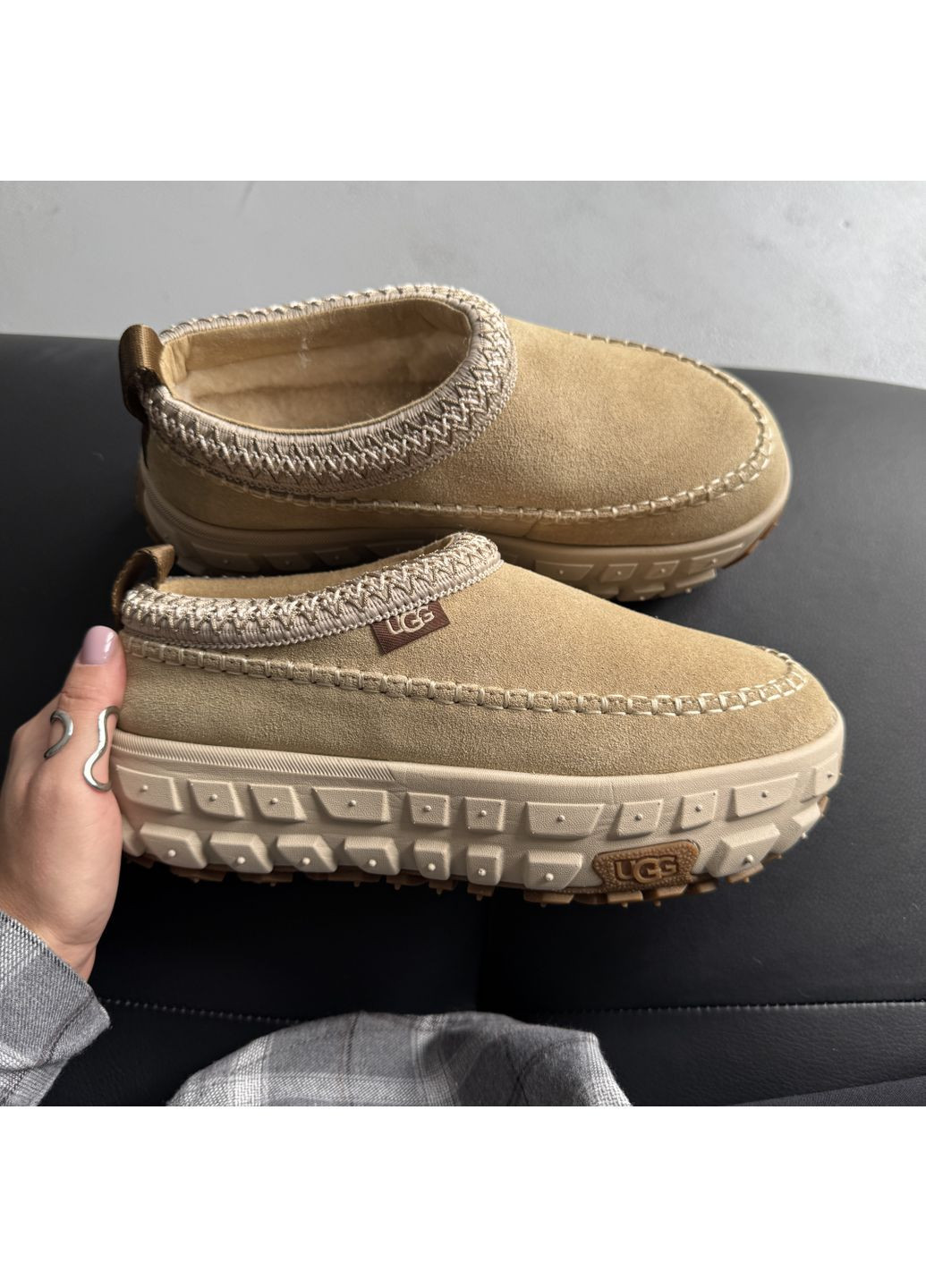 Кроссовки женские UGG Venture Daze Beige| Угі Венче Дейз бежевые демисезоны (372642814)