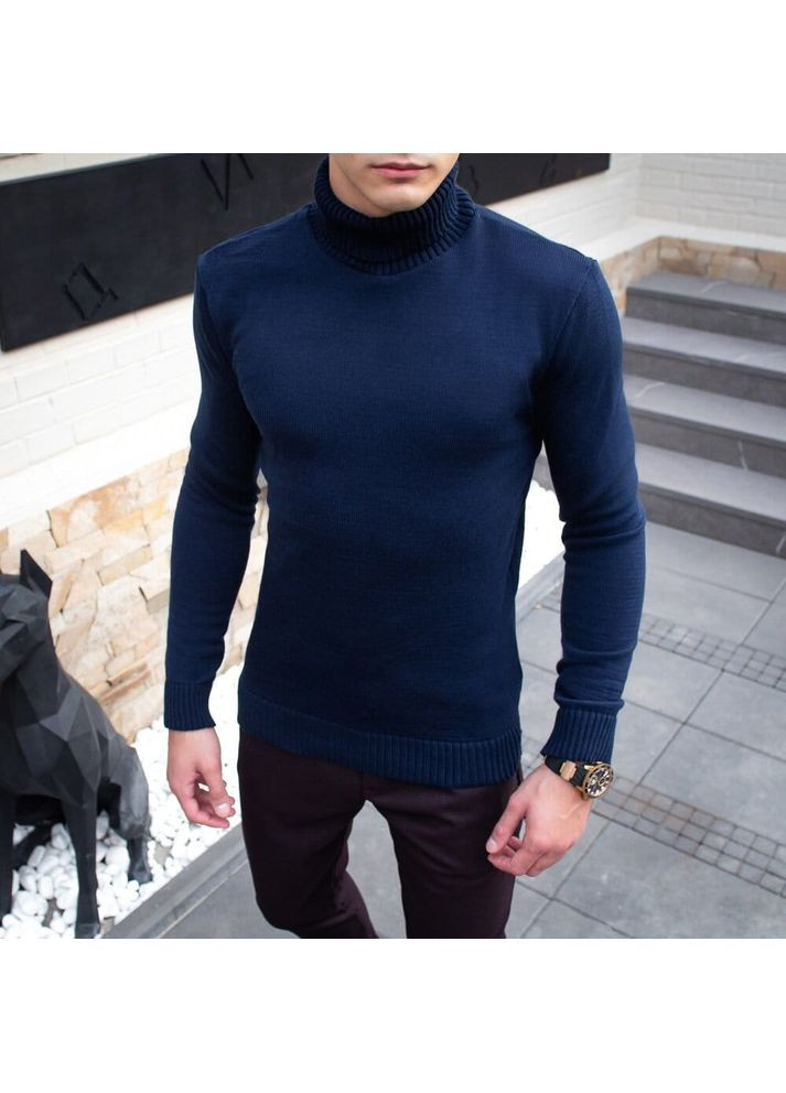 Темно-синій демісезонний светр axelrod темно-синій Pobedov