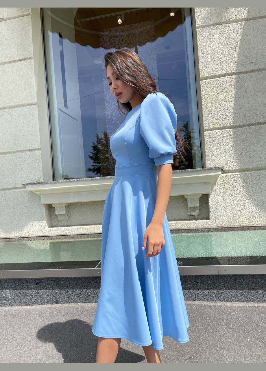 Блакитна ніжна сукня No Brand