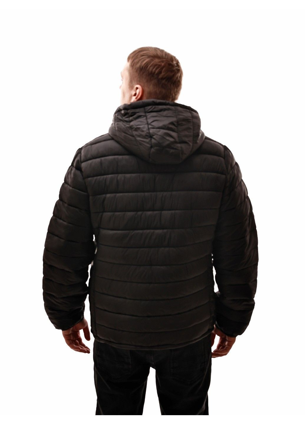 Чорна куртка зимова чоловіча No Brand