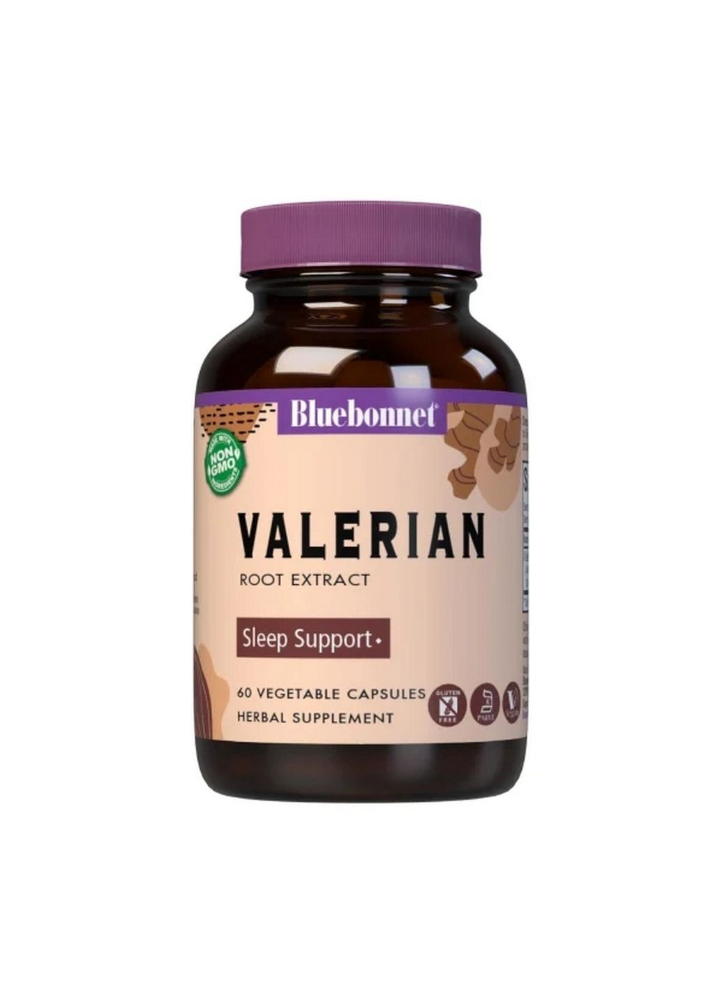 Натуральна добавка Bluebonnet Valerian Root Extract, 60 капсул Bluebonnet Nutrition (293482364)