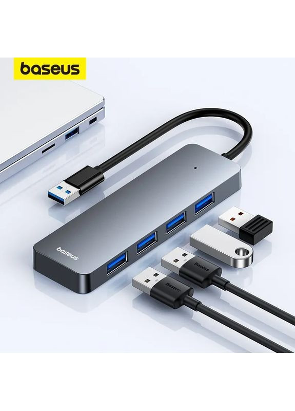 USB Хаб на 4 порти USB 3.0 Baseus (369623701)