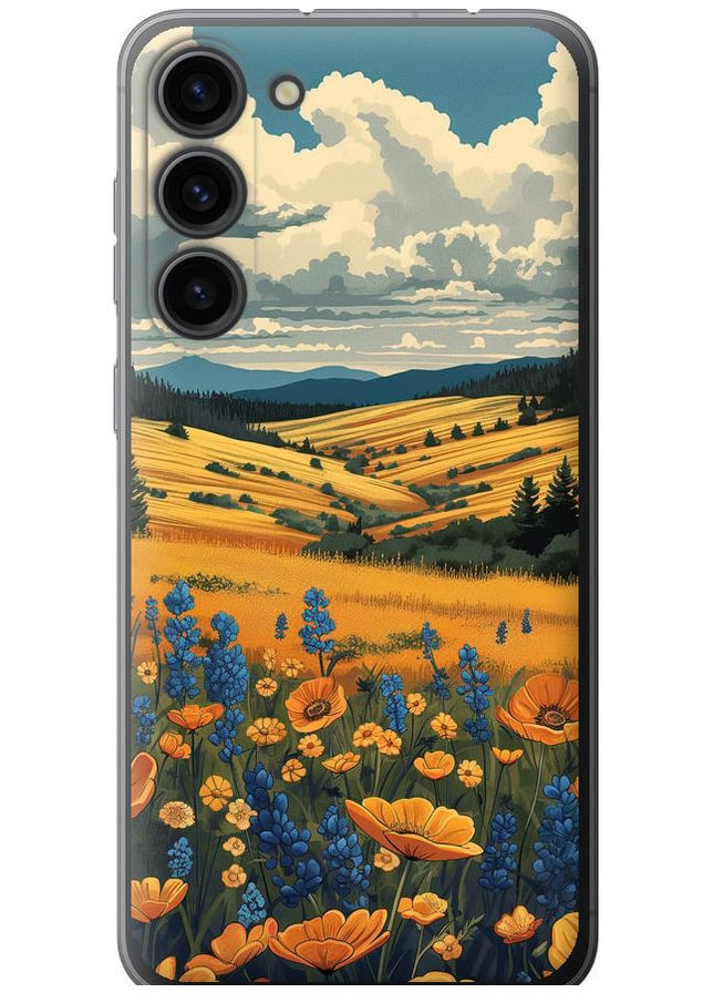 Силіконовий чохол 'Українське поле' для Endorphone Samsung Galaxy S23 Plus (288577625)