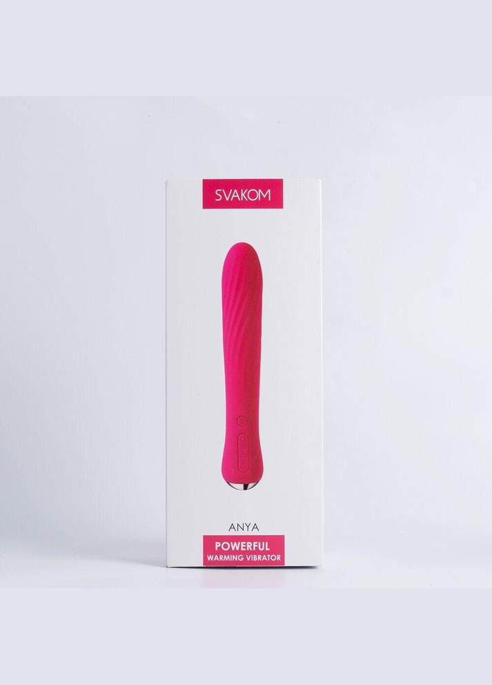 Вібратор з підігрівом Anya Plum Red SO4847 Svakom (303895499)