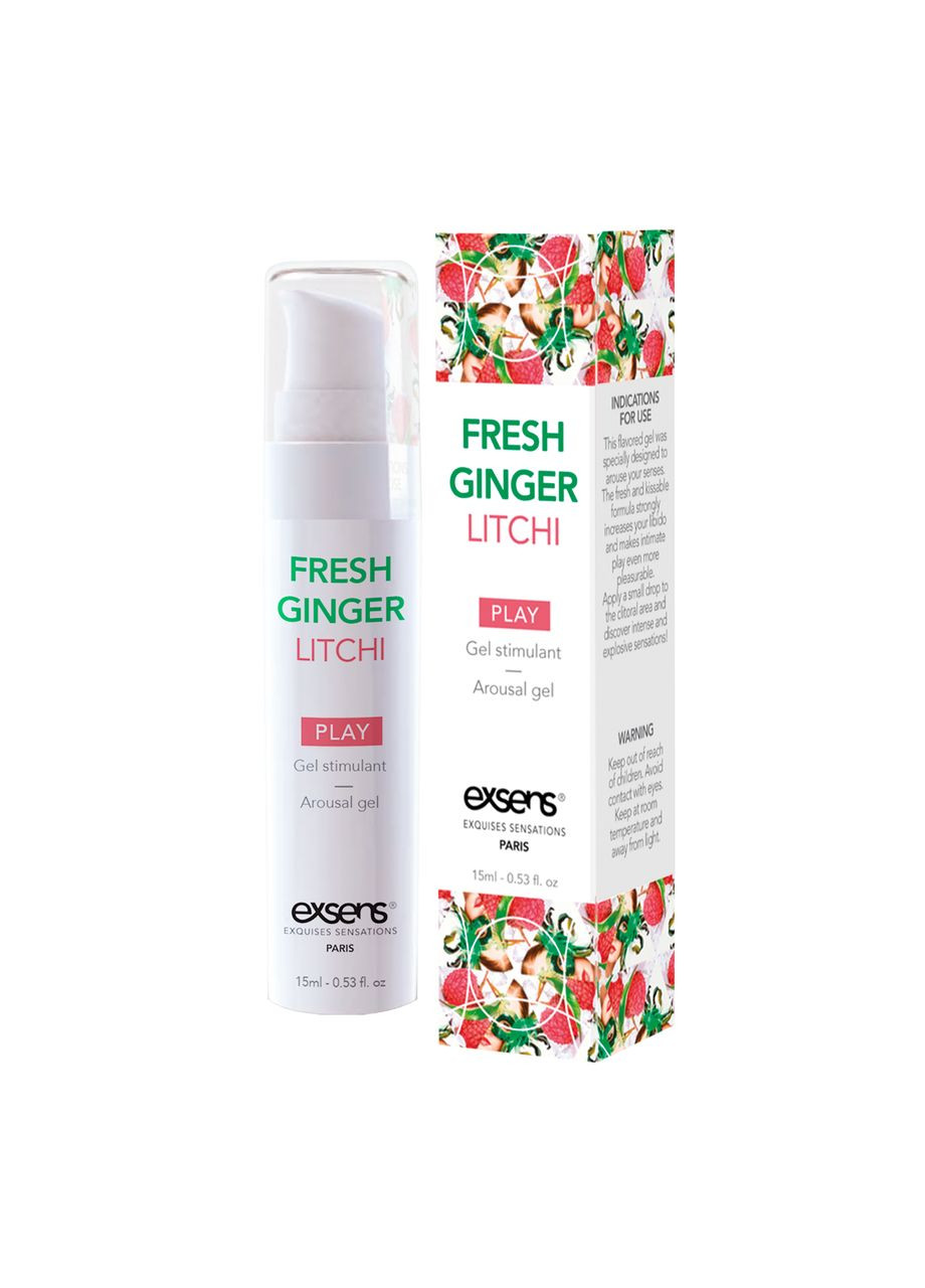 Возбуждающий гель для женщин AROUSAL GEL FRESH GINGER LITHCI 15ML Exsens (303883451)