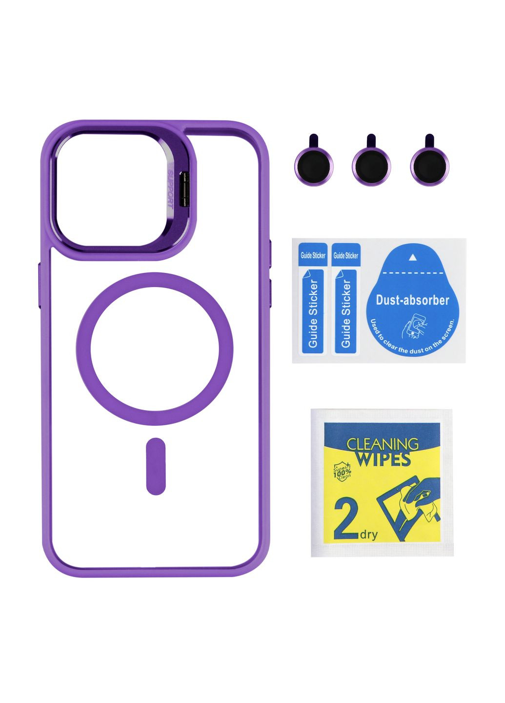 Чохол TPU+PC+Metal with MagSafe and Camera Lenses для iPhone 14 Pro Max Plum No Brand Apple iPhone 14 Pro Max 2022 (336940614)