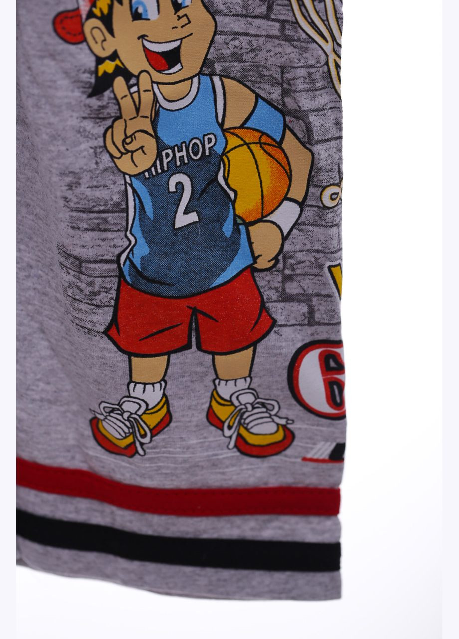 Бриджи для мальчика трикотажные баскетбол серый 86 см (38558) BABYKROHA (297200894)
