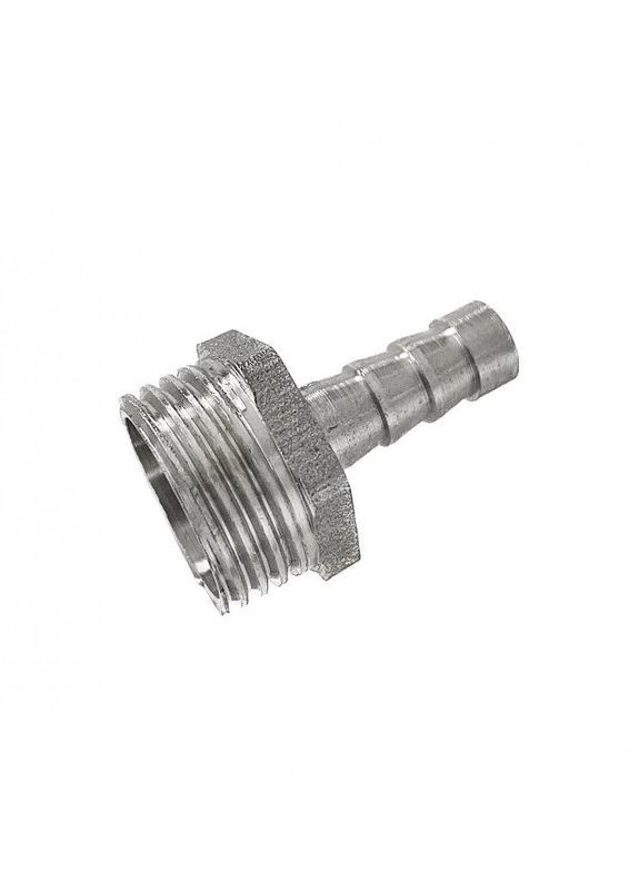 Переходник латунь никелированный папа 12 мм, резьба 1/2 No Brand (299898425)