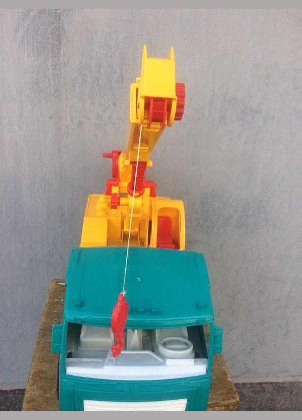 Машина-кран «Акрос» жовтий з блакитною кабіною для пісочниці Colorplast (368996360)