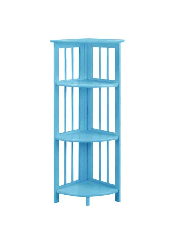 Стеллаж кутовий для ванної з дерева Доріса ірис (ВУГ-001552) No Brand (328091693)