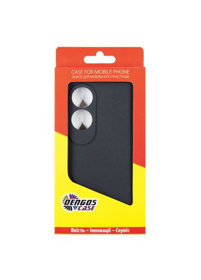 Чохол до мобільного телефона (DG-KM-103) DENGOS Oppo A60 Carbon + glass Black (364499995)
