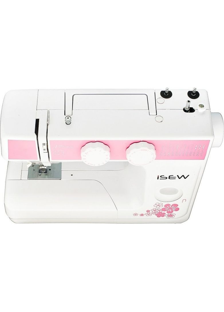Швейная машина iSEW C25, электромех., 62Вт, 25 шв.оп., петля полуавтомат, белый + розовый Janome (315799092)