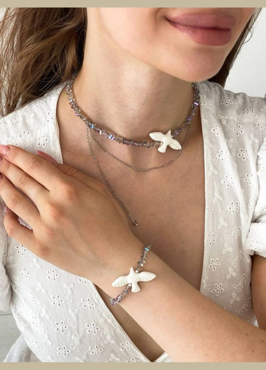 Браслет "Снежная Птичка" Le'Perle (312519952)