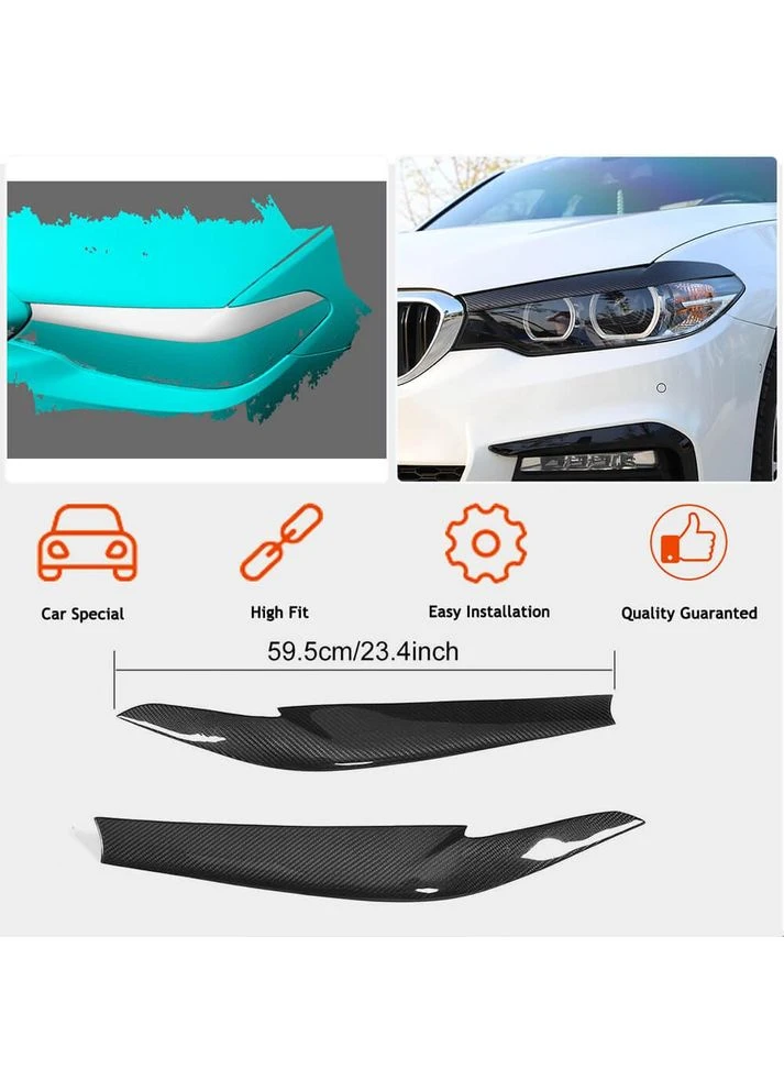 Вії на фари Сухий карбон (2017-2020) для 5 серія G30/31 рр BMW (389780593)
