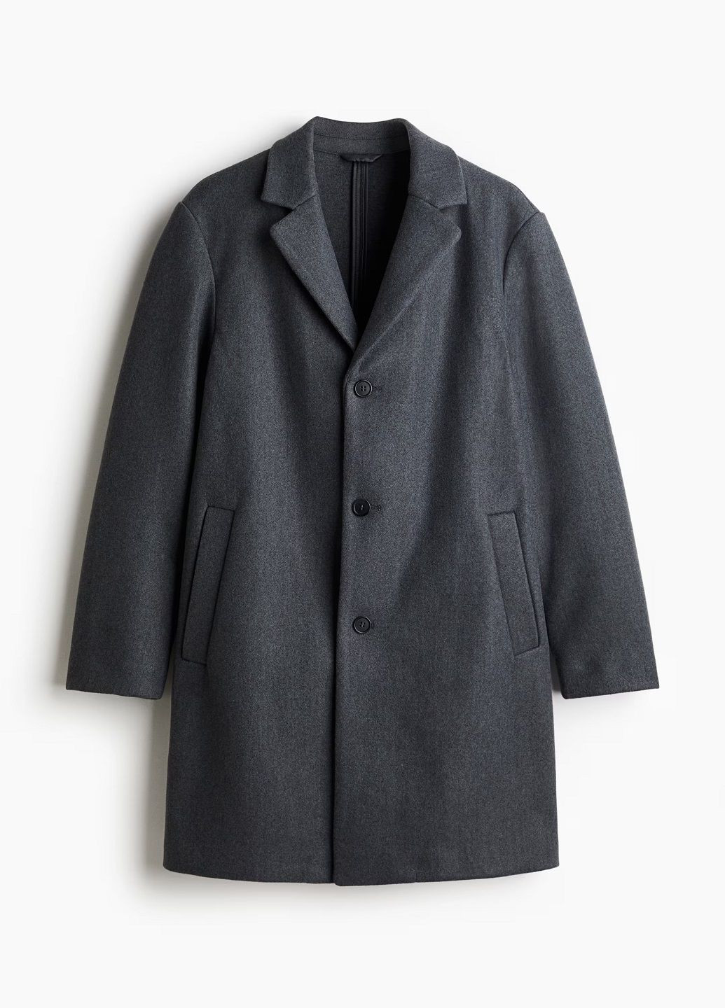 Темно-серое демисезонное Пальто H&M