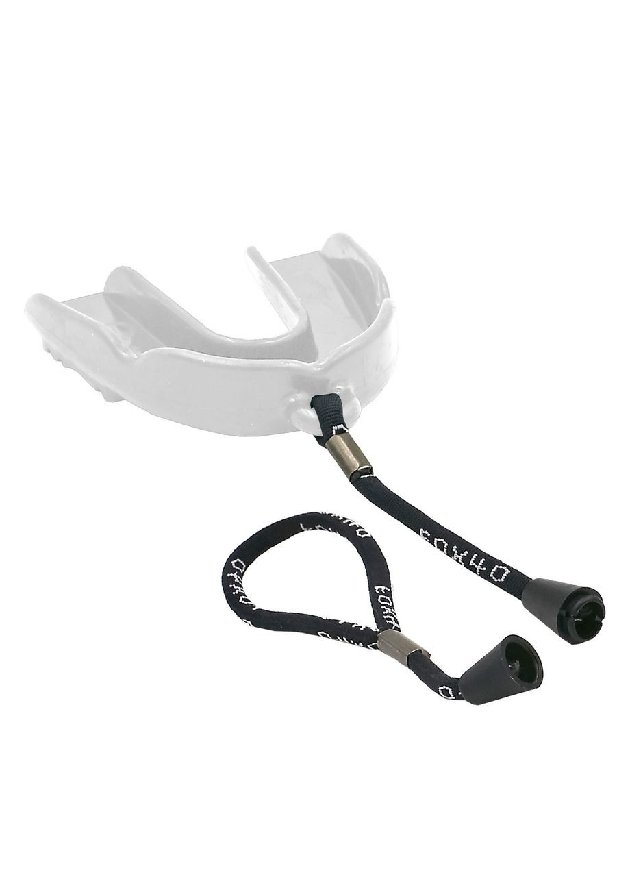 Капа одностороння боксерська з кріпленням до захисної маски у футлярі FOX 40 MASTER (термопл, прозорий) (BO-5912_Прозорий) F.O.X (361435397)