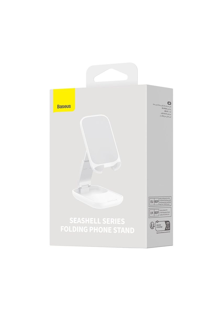 Настільна підставка складана Seashell Folding Phone Stand з дзеркалом біла Baseus (283022607)