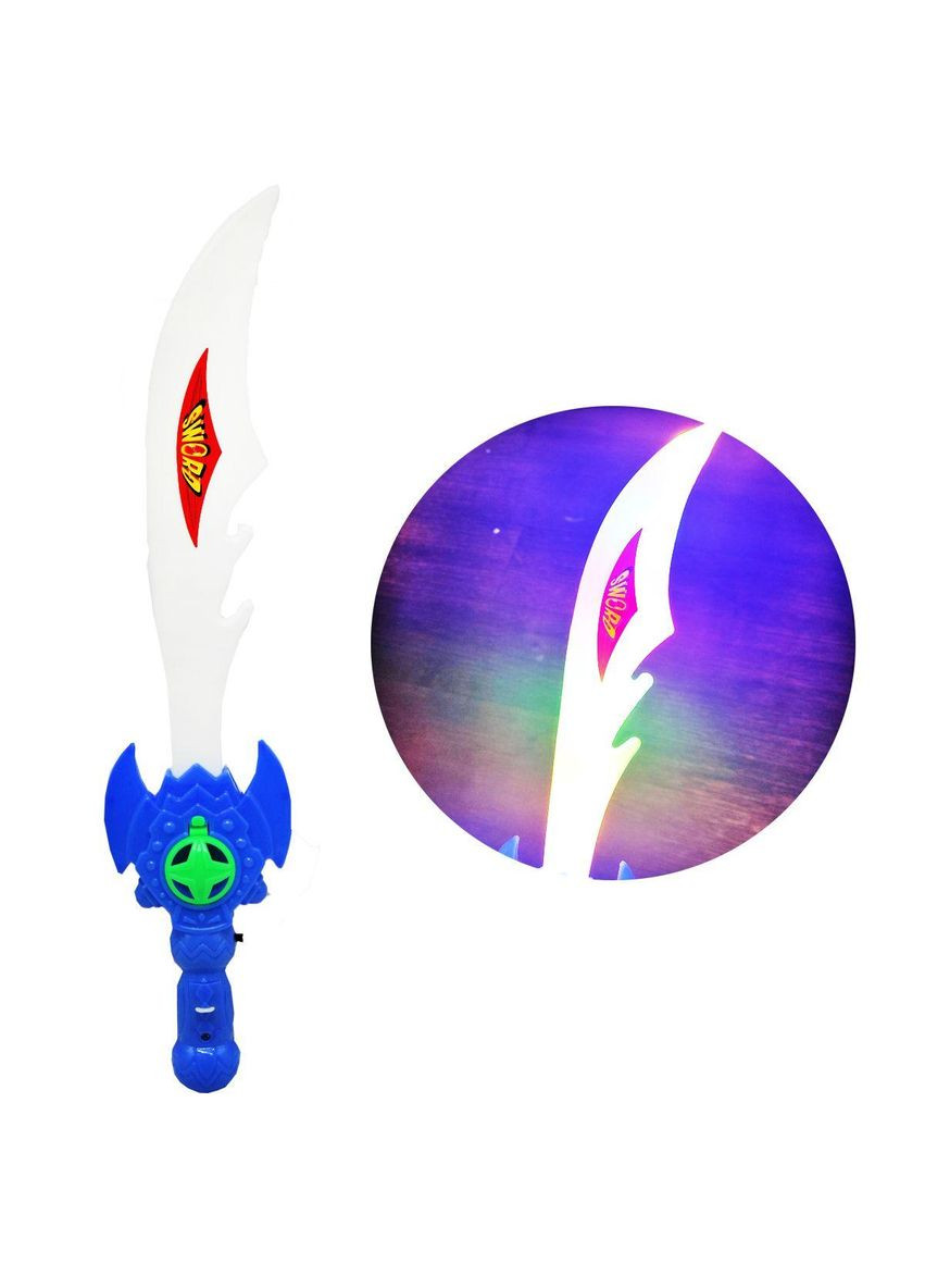 Световой меч-игрушка с подсветкой и звуком, детский меч "Sword", 35 см. Синий No Brand (346871912)