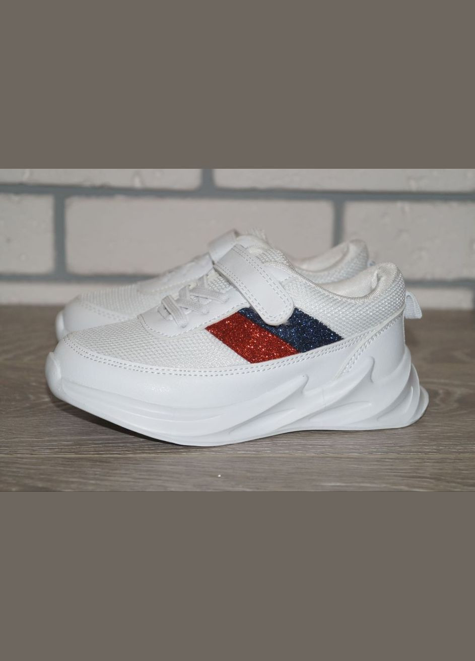 Белые демисезонные кроссовки для девочки белые Jong Golf