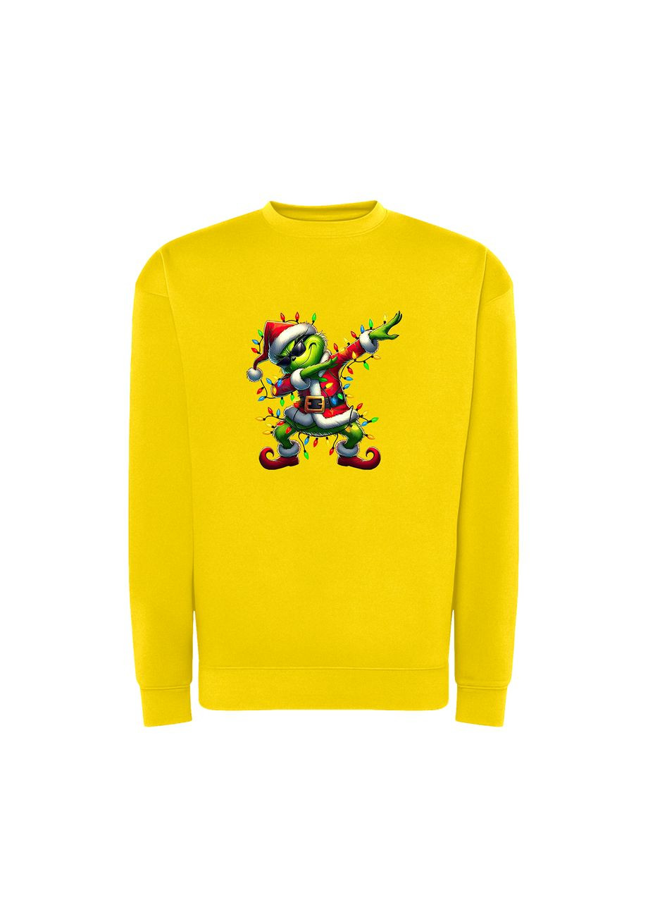 Желтый новогодний свитшот с принтом "гринч на вайбе". гринч (10114802912) ТiШОТКА (368566491)