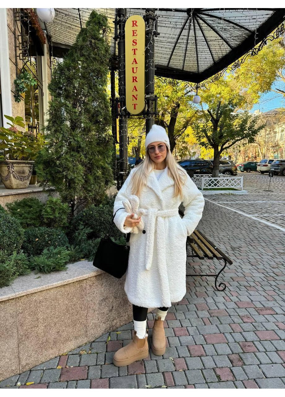 Шуба женская меховая на подкладке с утеплителем с поясом тепла на зиму JUGO Hype 0113 (366571165)