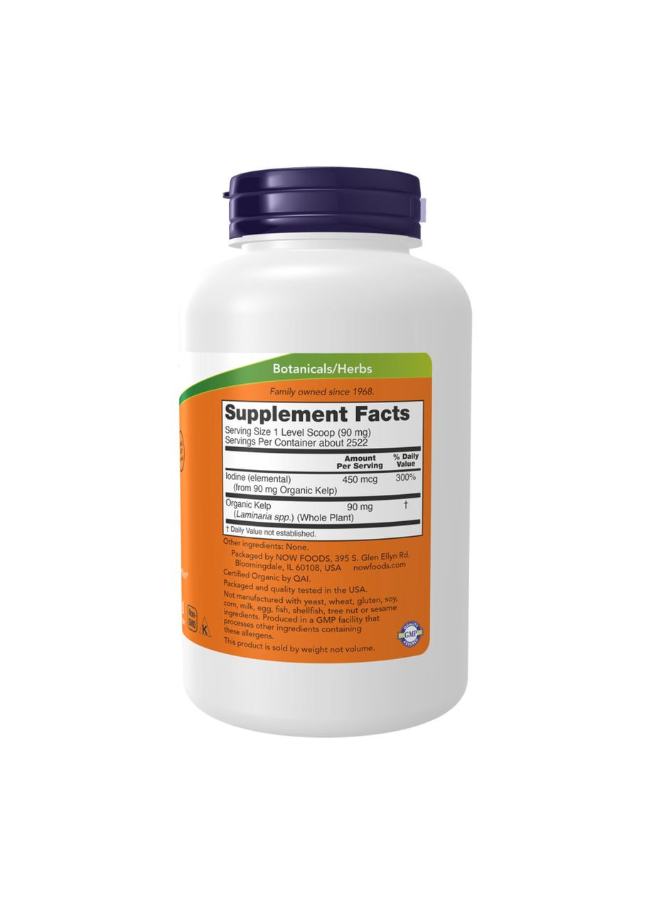 Kelp Powder Organic - 227g Now Foods (369399003)