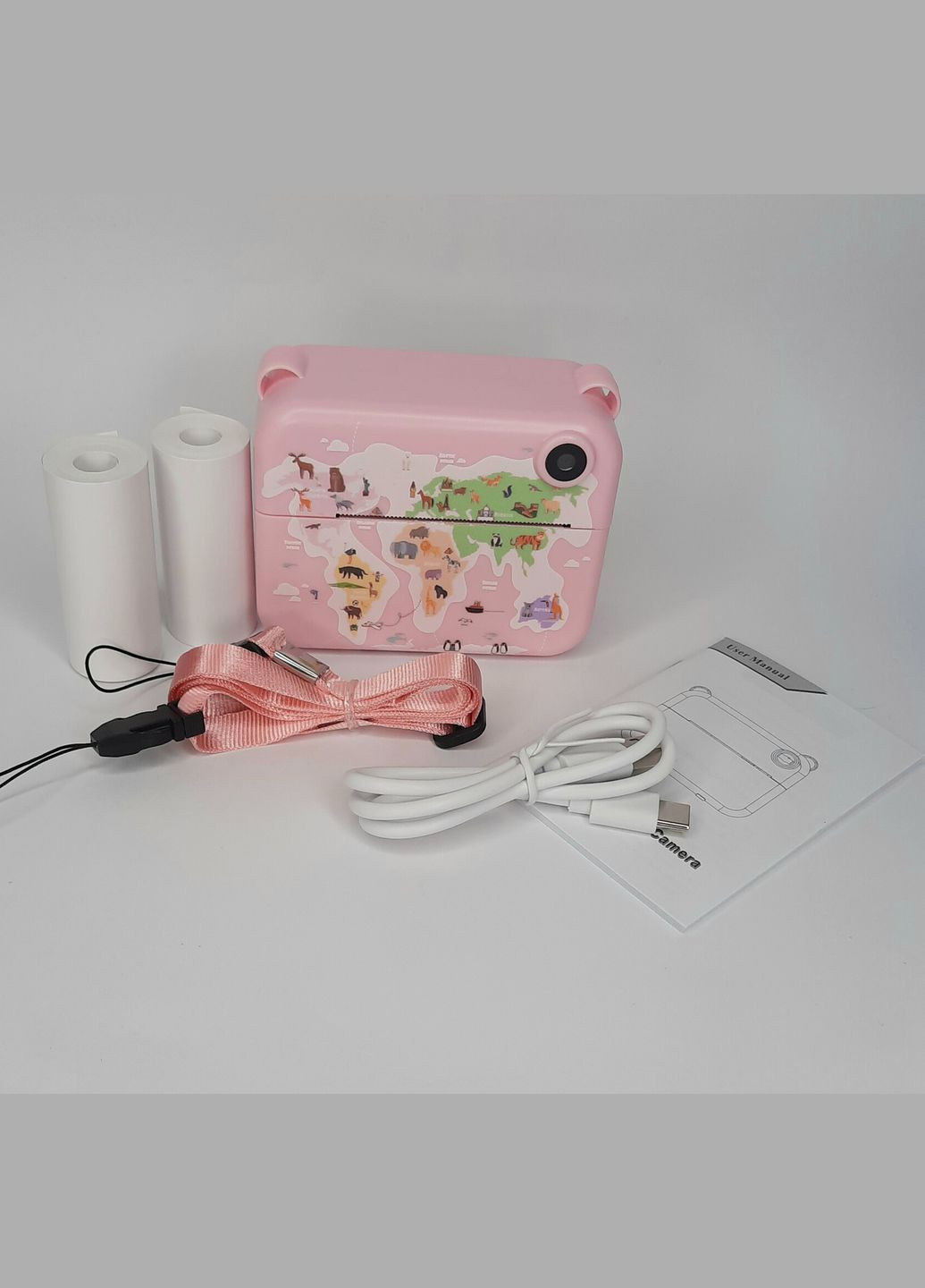 Цифровой детский фотоаппарат для мгновенной печати и записи видео P2AA177 бумаги 3 рулона No Brand (325701638)