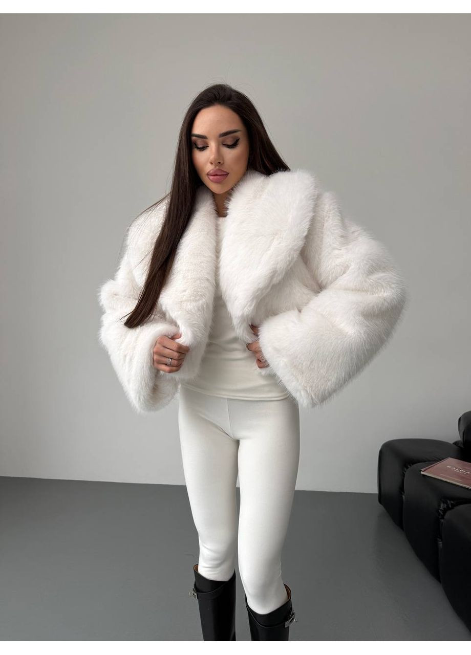 Укороченная шуба из меха из шерсти и ангоры ❄️❄️❄️ Україна (369563134)