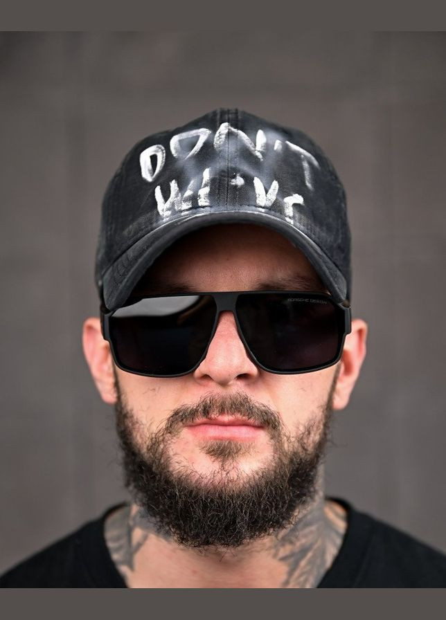 Стильные мужские солнцезащитные очки Porshe черные Freedom (338193270)