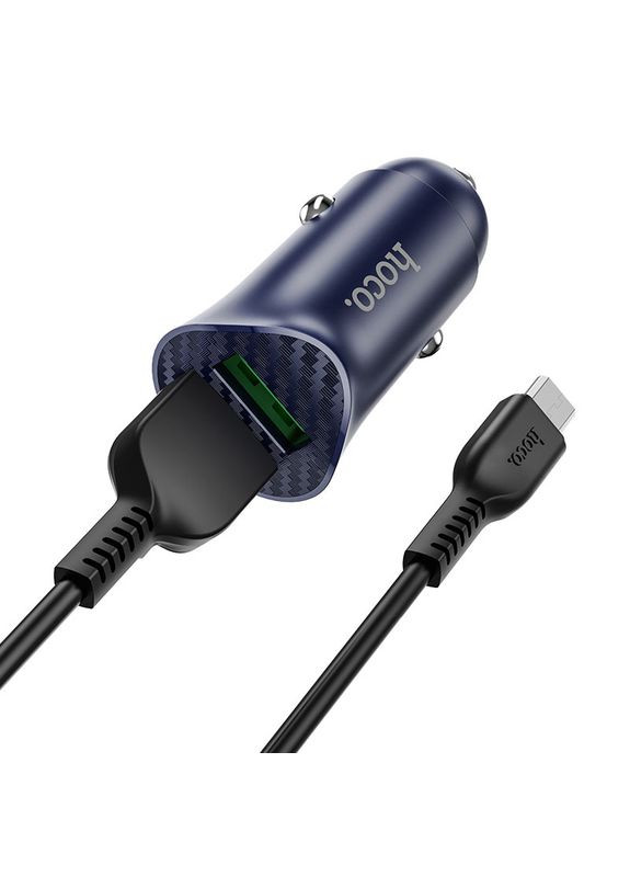 ОЗУ Z39 Farsighted dual port QC3.0 Car charger set ( Microsoft ) Blue Hoco (297454556)